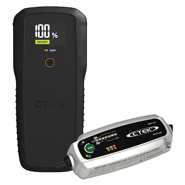 CTEK RB4000 Booster 12V 4000A inkl. MXS 3.8 batterilader