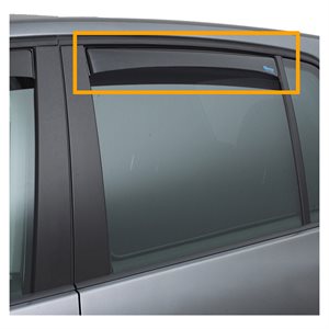 Vindafviser bagrude 044324D - Ford C-max 2010 - sort