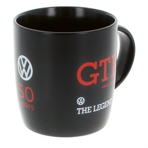 VW GTI kaffekop 50-års ''The Legend'' sort, 370 ml