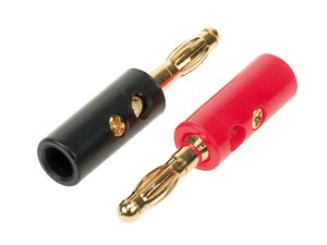 Bananstik  2 stk. Kabel max. 10 mm2