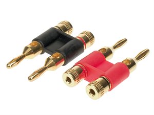 Bananstik dobb. 2 stk. Kabel max. 10 mm2