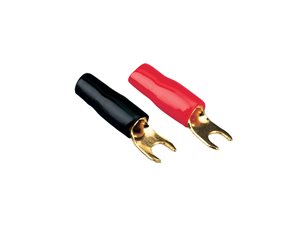 Rød spadeterminal 4 røde/4 sorte