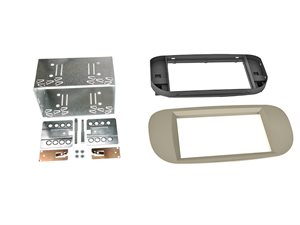2-DIN kit Fiat 500 05->  beige