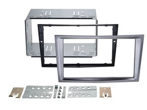 2-DIN radioramme Opel kul-metallic med midterknæk