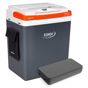 ZORN 30L elektrisk køleboks 12/230V inkl. Powerbank
