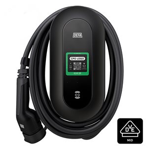 DEFA Power S Ladestation med MID og V2X 6 m. kabel 22kw