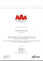 AAA diplom 2017 - Avant Denmark