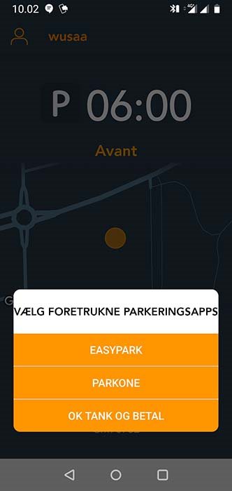 Wusaa viser parkerings Apps