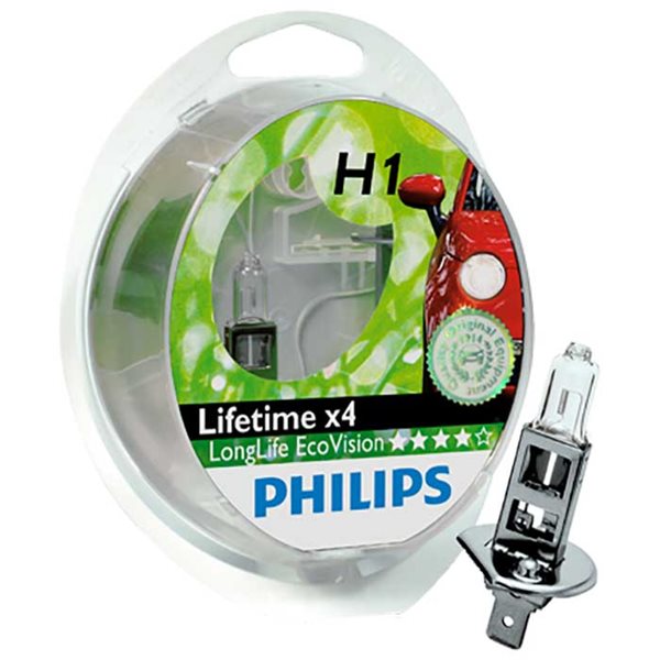 Philips H1 LongLife EcoVision - 2-pak