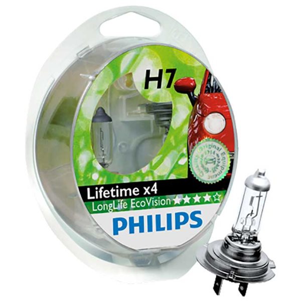 PHILIPS H7 ECOVISION (LONGLIFE) - 2-PAK