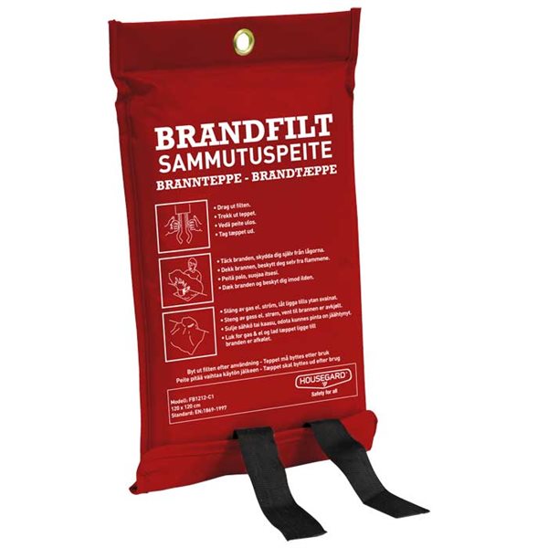 Brandtæppe til nødberedskab ved ildebrand