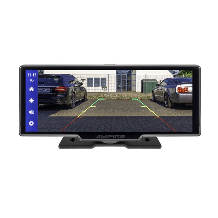 Ampire 10" skærm CarPlay Android Auto Dashcam bakkamera