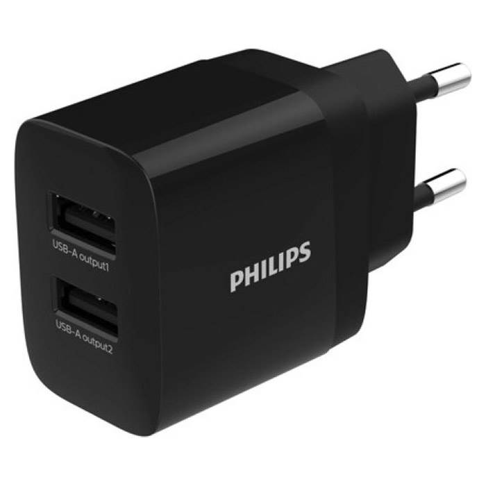 Philips Dual USB 2xUSB-A 230V