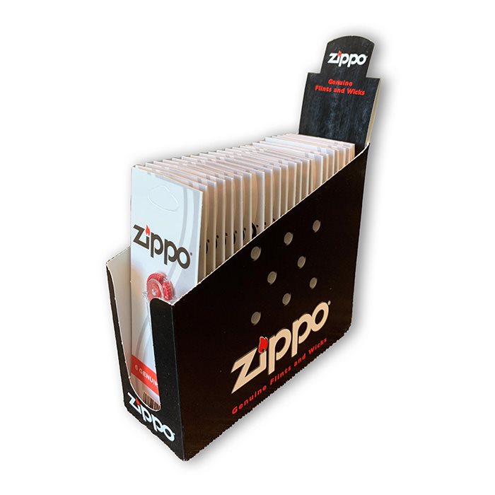 Zippo lightersten 6 stk. Display med 24 stk.