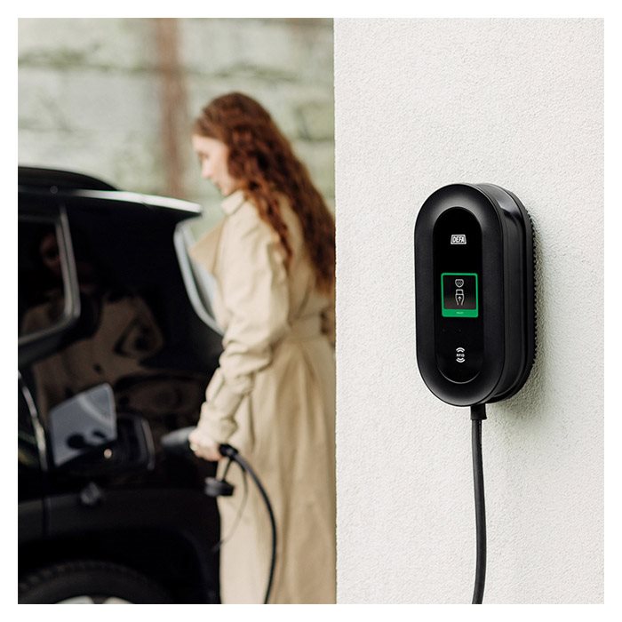 DEFA Power Solar ladestation 6 m. kabel 22kw