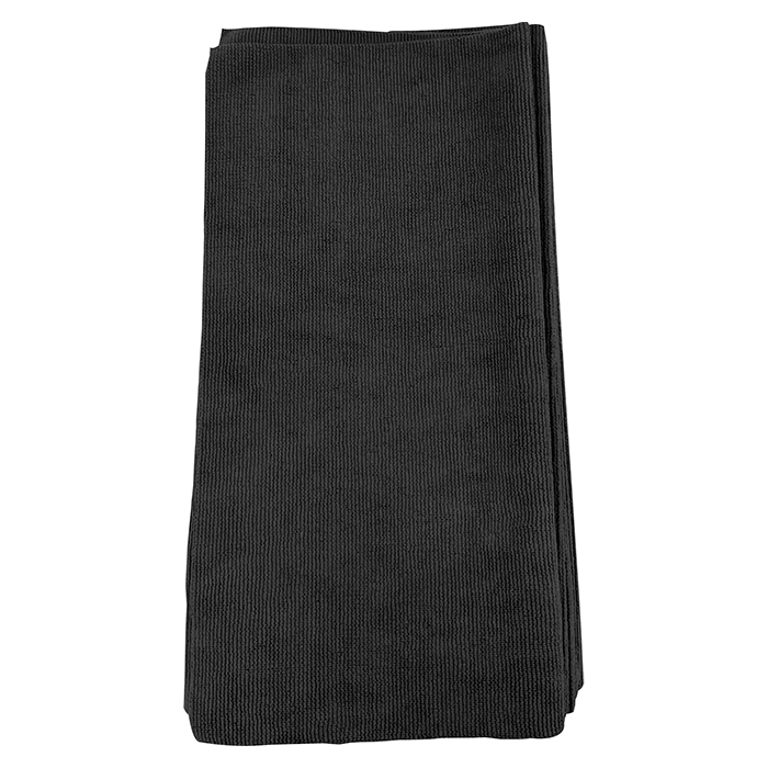 Mikrofiberklud, 40x40cm, 330gsm, 10 stk Sort