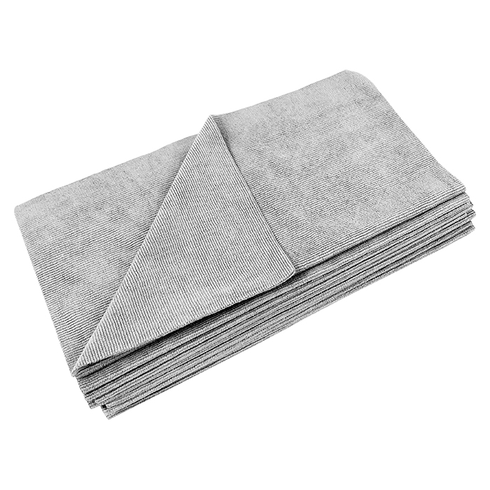 Mikrofiberklud, 40x40cm, 330gsm, 10 stk Grå