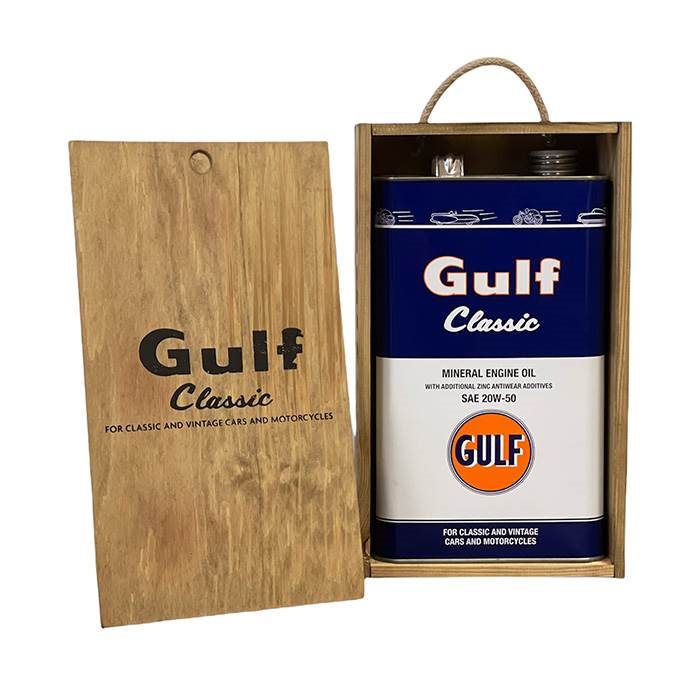 Gulf Classic 20w-50, 5 liter i trææske