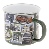 Emaljekrus, VW T1 bus "STAMPS" 500ml