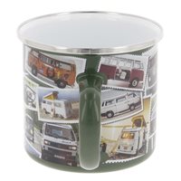 Emaljekrus, VW T1 bus "STAMPS" 500ml