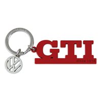 VW GTI nøglering m. logo vedhæng, rød
