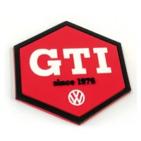 VW GTI gummimagnet, flerfarvet, 2 stk.