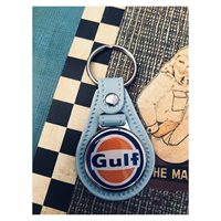 Gulf vintage nøglering lysblå