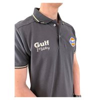 Gulf Vintage polo-shirt. Mørkgrå S