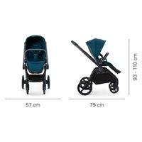 Recaro Celona Offroad Stroller Silver alu klapvognsstel