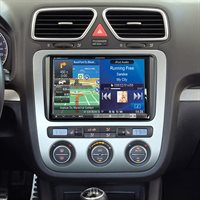 2-DIN 8" Mont kit f. VW m/hvidt display