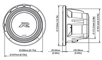 Alpine R2-W10D2 Type-R subwoofer 10" 2 Ohm