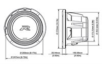 Alpine R2-W10D4 Type-R subwoofer 10" 4 Ohm