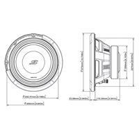 Alpine S2-W10D4 10" subwoofer dobbelt 4 ohm