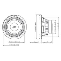 Alpine S2-W8D4 8" subwoofer dobbelt 4 ohm