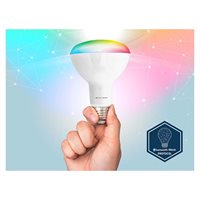 Caliber BR30 smart home starterpack LED-pære hvid/multi