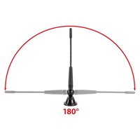 Tagantenne til AM/FM med en 0-180 GR. hældning 14cm