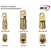 ACV ringterminal 20kv->8,5mm guld