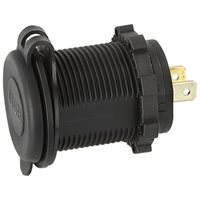 USB ladeadapter 12/24v m/blåt lys