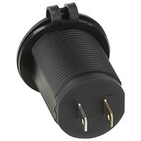 USB ladeadapter 12/24v m/hvidt lys