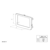 2-DIN Radioramme BMW 5 (E60) sort 2003-07