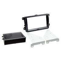 Komplet 2-DIN Kit m. rum Skoda/VW piano 40Pin/52Pin