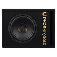 Phoenix Gold 10 Subwoofer m kabler og fjernbetjening