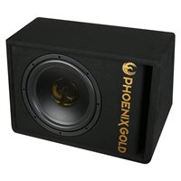 Phoenix Gold 12 subwoofer m kabler og fjernbetjening