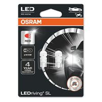 Osram LED Pære Rød W5W - 2 stk.