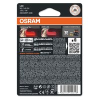 Osram LED Pære Rød W5W - 2 stk.