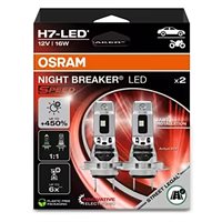 Osram Night Breaker LED Speed H7 +450% - Sæt.