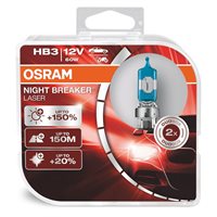 Osram Night Breaker Laser HB3 +150 procent lys - 2 stk.