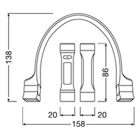 Osram fleksibel inspektionslygte 265 lm