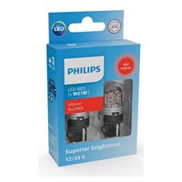 Philips Ultinon Pro7000 LED W21W Rød 12V - Sæt