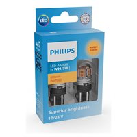 Philips Ultinon Pro7000 LED W21/5W Gul 12V - Sæt